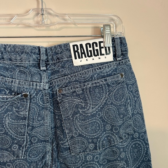 Ragged Priest Paisley Print Jeans Size 32 - Picture 4 of 8